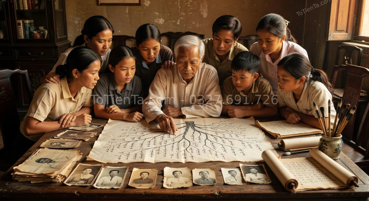 ký hiệu gia phả