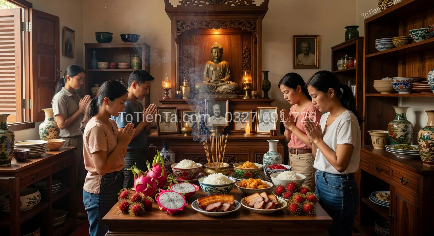 thờ cúng tổ tiên miền Nam