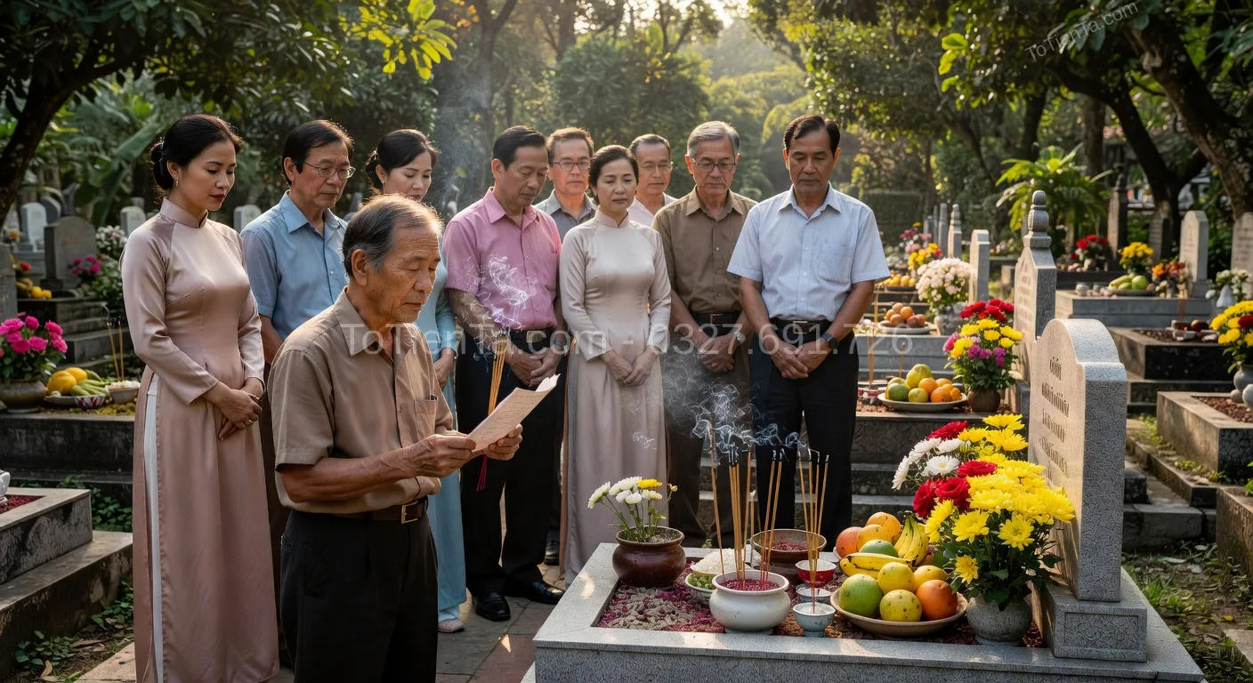 văn khấn tảo mộ