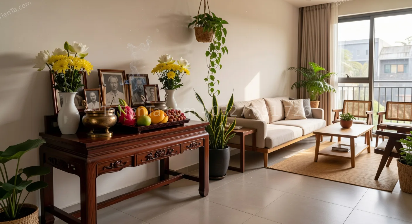 vị trí đặt bàn thờ